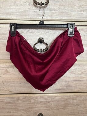 Strapless Satin Bandana Top